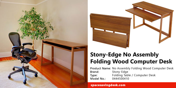 Stony Edge No Assembly Folding Wood Computer Desk Review
