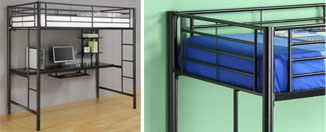 Walker Edison Metal Twin Loft Bed with Workstation Review