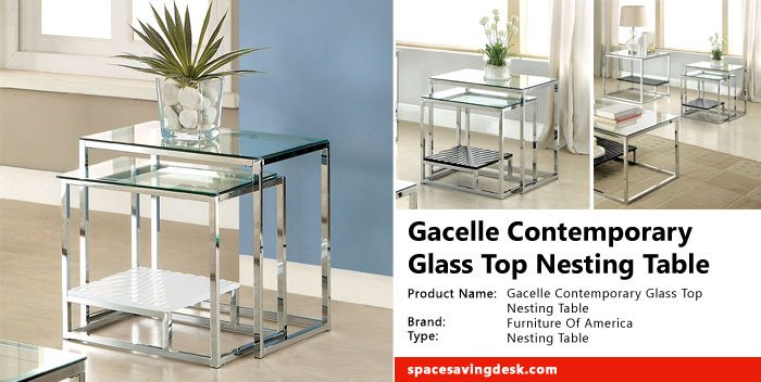 Furniture of America Gacelle Contemporary Glass Top Nesting Table Review